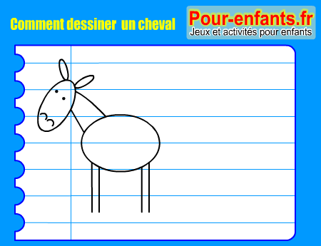 Apprendre à dessiner un cheval. Comment dessiner un cheval par étapes.