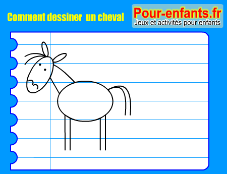 Apprendre à dessiner un cheval. Comment dessiner un cheval par étapes.