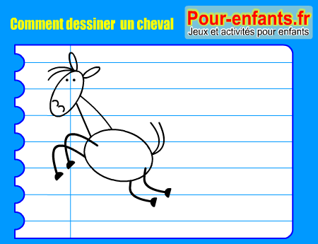 Apprendre à dessiner un cheval. Comment dessiner un cheval par étapes.