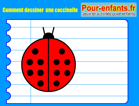 Apprendre à dessiner une coccinelle. Comment dessiner une coccinelle par étapes.