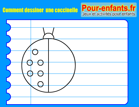 Apprendre à dessiner une coccinelle. Comment dessiner une coccinelle par étapes.