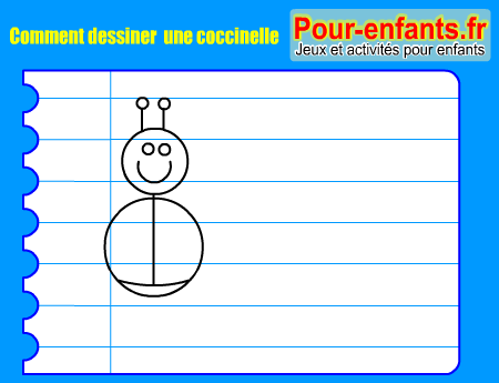 Apprendre à dessiner une coccinelle. Comment dessiner une coccinelle par étapes.