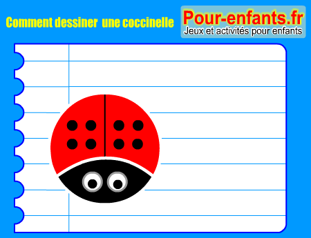 Apprendre à dessiner une coccinelle. Comment dessiner une coccinelle par étapes.