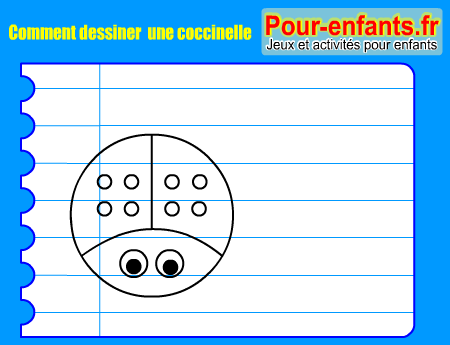 Apprendre à dessiner une coccinelle. Comment dessiner une coccinelle par étapes.