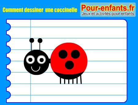 Apprendre à dessiner une coccinelle. Comment dessiner une coccinelle par étapes.