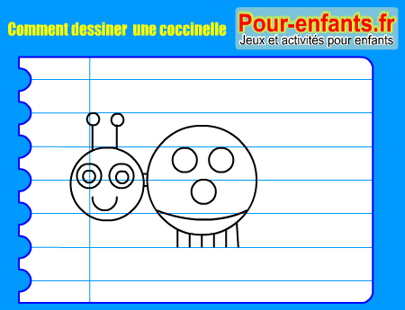 Apprendre à dessiner une coccinelle. Comment dessiner une coccinelle par étapes.