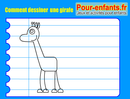 Apprendre à dessiner une girafe. Comment dessiner une girafe par étapes.