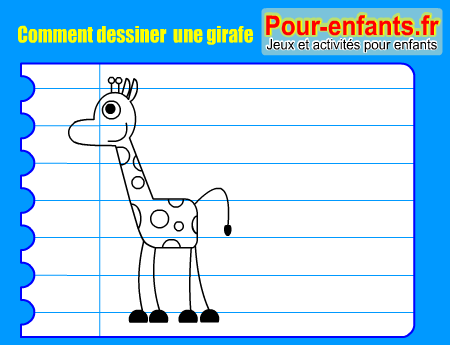 Apprendre à dessiner une girafe. Comment dessiner une girafe par étapes.