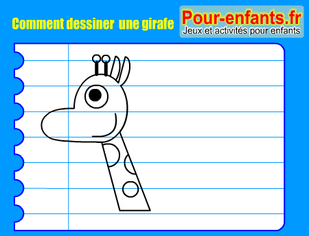 Apprendre à dessiner une girafe. Comment dessiner une girafe par étapes.