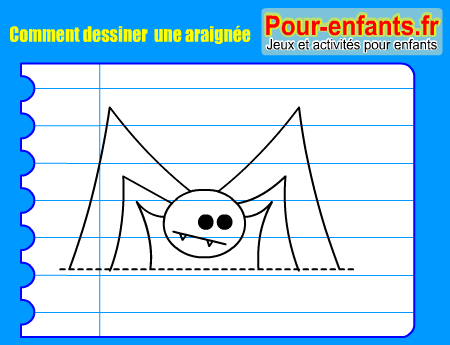 Apprendre à dessiner une araignee. Comment dessiner une araignee par étapes.