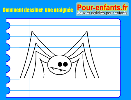 Apprendre à dessiner une araignée. Comment dessiner une araignee par étapes.