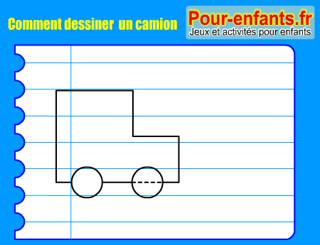 Apprendre à dessiner un camion. Comment dessiner un camion par étapes.