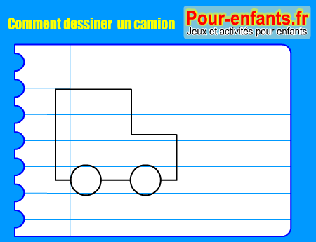 Apprendre à dessiner un camion. Comment dessiner un camion par étapes.