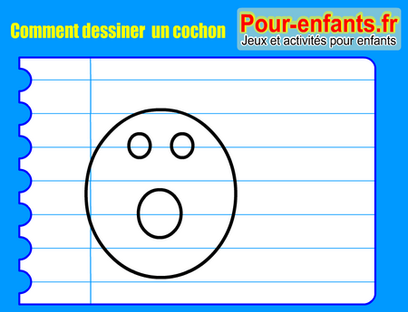 Apprendre à dessiner un cochon. Comment dessiner un cochon par étapes.