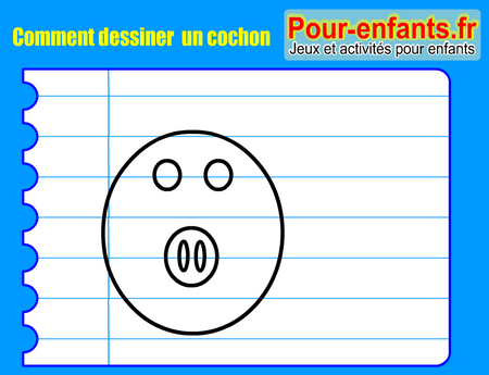 Apprendre à dessiner un cochon. Comment dessiner un cochon par étapes.