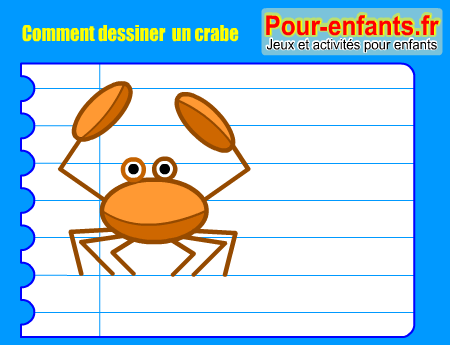 Apprendre à dessiner un crabe. Comment dessiner un crabe par étapes.