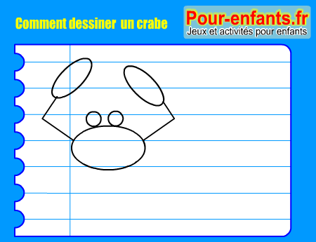 Apprendre à dessiner un crabe. Comment dessiner un crabe par étapes.