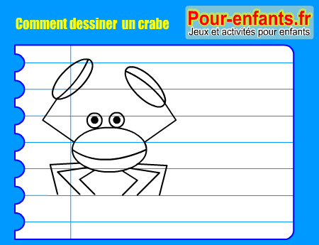 Apprendre à dessiner un crabe. Comment dessiner un crabe par étapes.