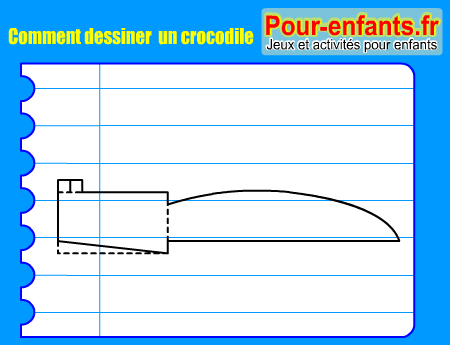 Apprendre à dessiner un crocodile. Comment dessiner un crocodile par étapes.