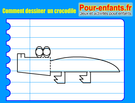 Apprendre à dessiner un crocodile. Comment dessiner un crocodile par étapes.