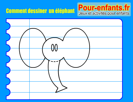 Apprendre à dessiner un elephant. Comment dessiner un elephant par étapes.