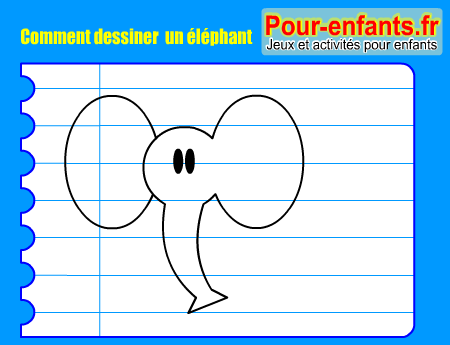 Apprendre à dessiner un elephant. Comment dessiner un elephant par étapes.