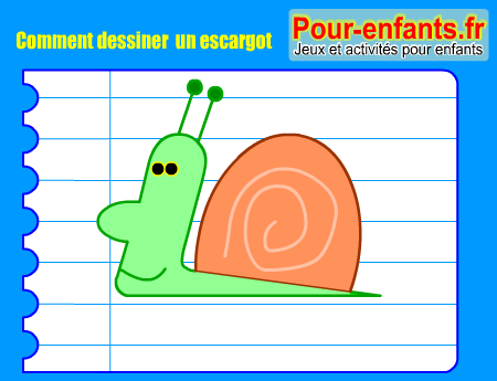 Apprendre à dessiner un escargot. Comment dessiner un escargot par étapes.