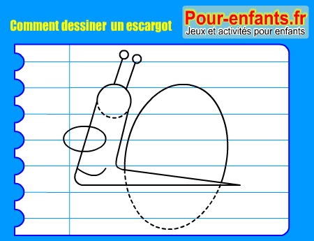 Apprendre à dessiner un escargot. Comment dessiner un escargot par étapes.