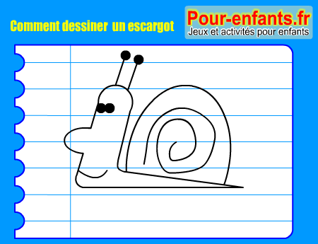 Apprendre à dessiner un escargot. Comment dessiner un escargot par étapes.