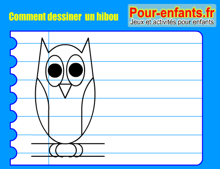 Apprendre à dessiner un hibou. Comment dessiner un hibou par étapes.