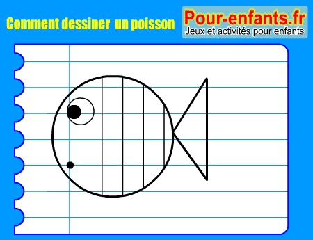 Apprendre à dessiner un poisson. Comment dessiner un poisson par étapes.