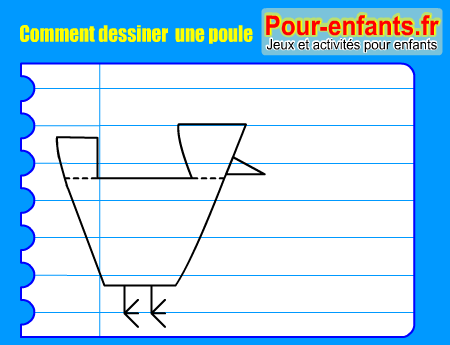 Apprendre à dessiner une poule. Comment dessiner une poule par étapes.