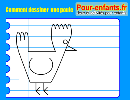 Apprendre à dessiner une poule. Comment dessiner une poule par étapes.