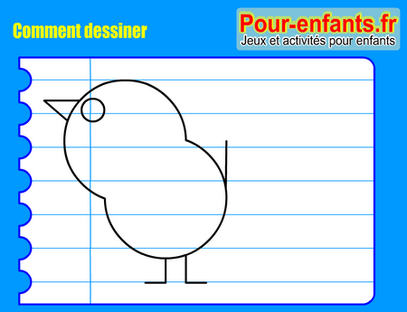 Apprendre à dessiner un poussin. Comment dessiner un poussin par étapes.