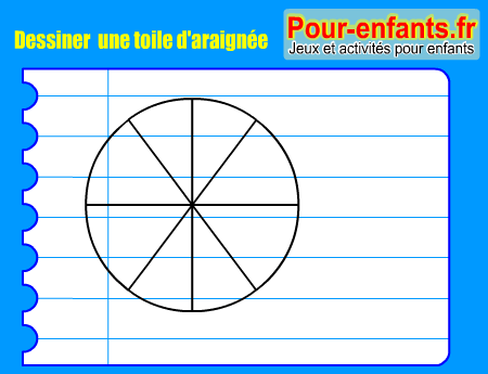 Apprendre à dessiner une toile d'araigne. Comment dessiner une toile d'araigne par étapes.