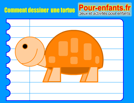 Apprendre à dessiner une tortue. Comment dessiner une tortue par étapes.