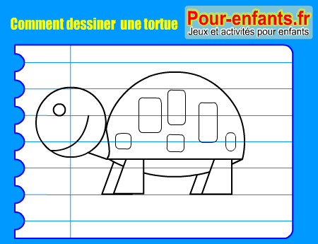 Apprendre à dessiner une tortue. Comment dessiner une tortue par étapes.