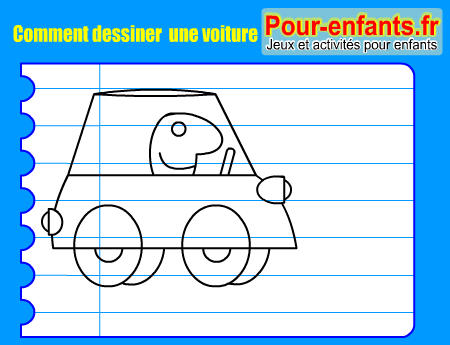 Apprendre à dessiner une voiture. Comment dessiner une voiture cartoon par étapes.