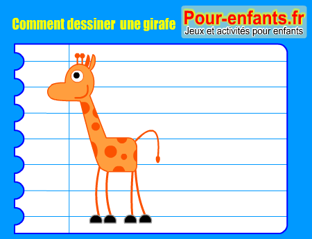 …Dessinne Une Girafe - Pour enfants 2017: Comment dessiner une girafe : apprendre ... - Dessinez un rectangle qui définira les proportions et les limites du dessin choisi.