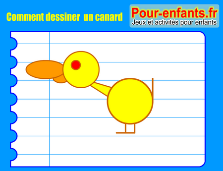 Apprendre à dessiner un canard. Comment dessiner un canard par étapes.